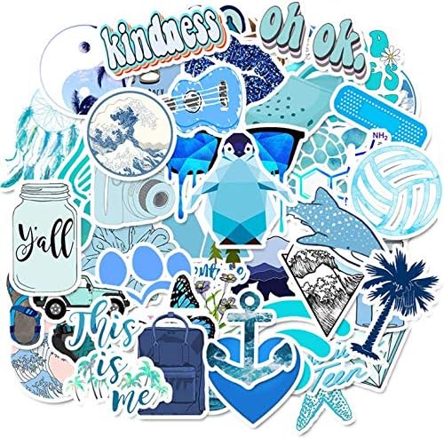 Cartoon Blue Vsco Stickers For Chidren Toy Waterproof Sticker To Diy Suitcase Laptop Bicycle Helmet Car Decals 50 Pcs
