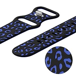 CreateGreat Sport Leopard Engraved Bands Compatible