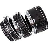 3 Pieces Auto Focus Macro Extension Tube Aluminum