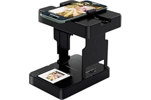 DIGITPRO Mobile Film Scanner 35mm, Slide & Negative Scanner Slide Viewer Converts 35mm Slides & Negatives to Digital Photos (2AA Batteries Included) Black