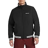 Champion Men's Water Resistant Varsity Bomber Jacket With Flex Stand Collar