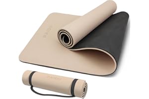 PAIDU Yoga Mat Non Slip Anti-tear,extra thick-2/5 inch（10MM）High Resiliency Professional POE Yoga Mats for Women Men Kids,72"x24"inch,Workout, Yoga, Pilates and Floor Exercise, with Carrier Strap