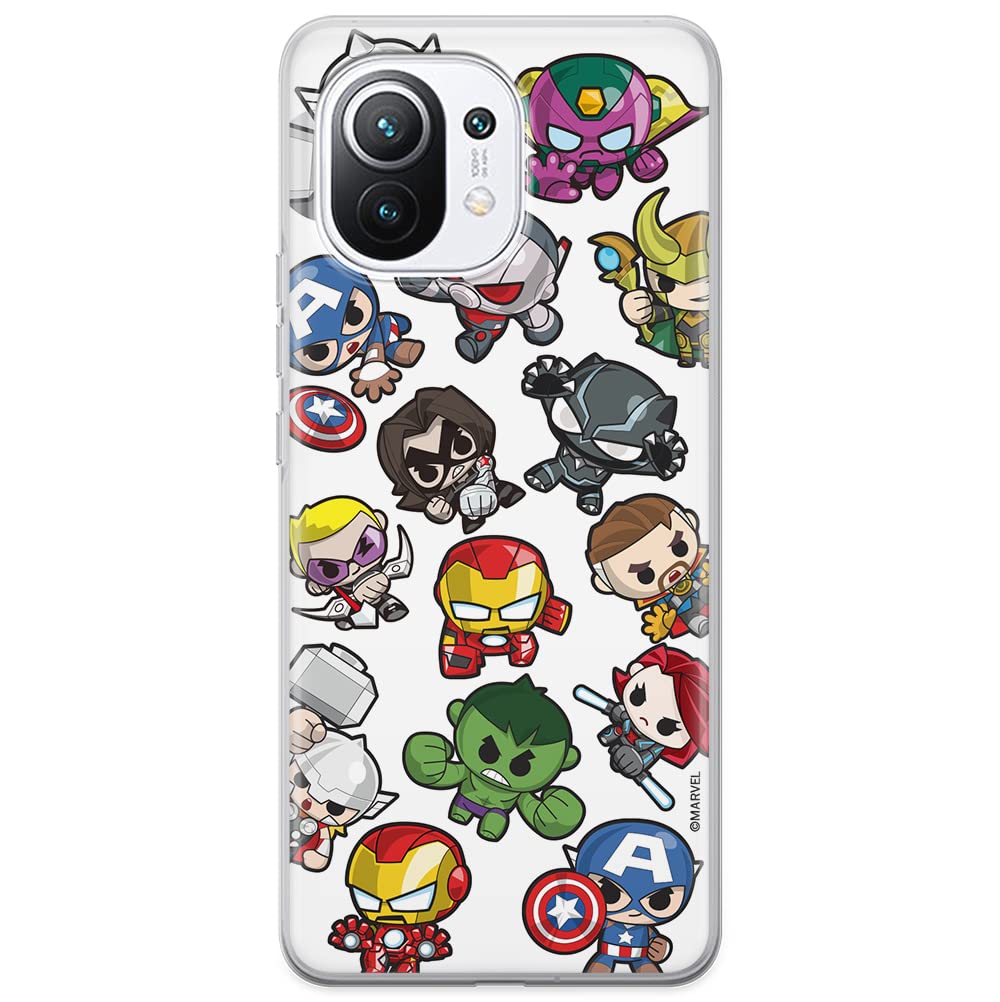 ERT GROUP mobile phone case for Xiaomi 11 original and officially Licensed Marvel pattern Avengers 024 optimally adapted to the shape of the mobile phone, case made of TPU