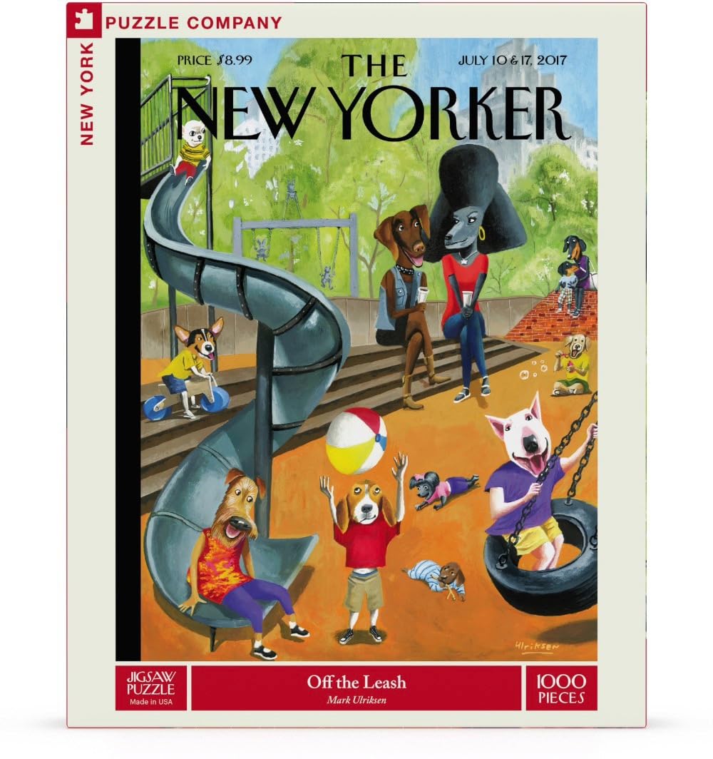 New York Puzzle Company - New Yorker Off the Leash - 1000 Piece Jigsaw Puzzle