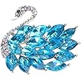 Sxett Swan Shaped Collar Pin Unique Swan Brooch Trendy Swan Cloth Jewelry Elegant Corsage Pins Alloy Material Gift for Women