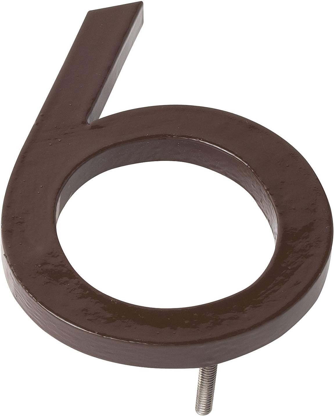 Address Signs - Montague Metal Products MHN-24-F-AC1-6 Solid Brushed Aluminum Modern Floating Address House Number, 24