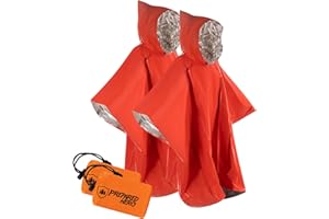 PREPARED HERO Hero Prepared Survival Tool Poncho for Camping, Heat Insulation