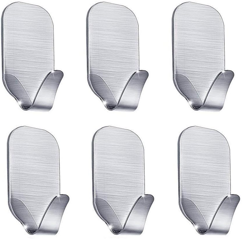 Adhesive Hooks, FOTYRIG High Powerful Hanger 304 Stainless Steel Self