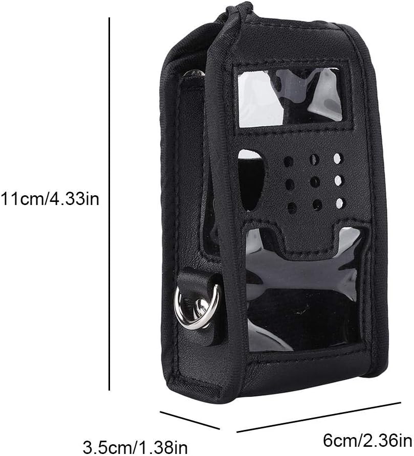 Radio Holster, Walkie Talkie Leather Case Cover Two-Way Radio Shell for UV5R UV5RA UV5RE UV5RB UV5RC UV5RD&Tyt Th-F8 Ronson UV-8R - Image 3