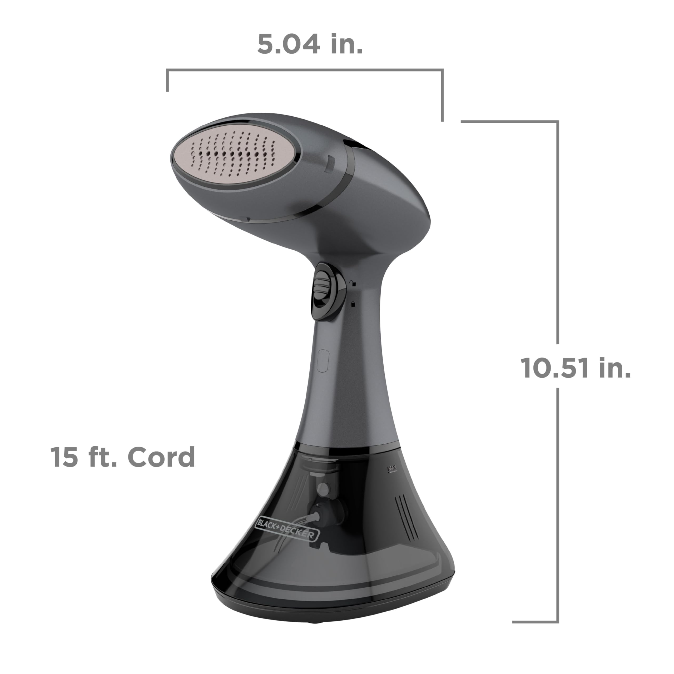 BLACK+DECKER Advanced Handheld Steamer, 45-Second Heat Up, 70% More Steam, Removes Wrinkles from Fabrics, Clothing and Upholstery