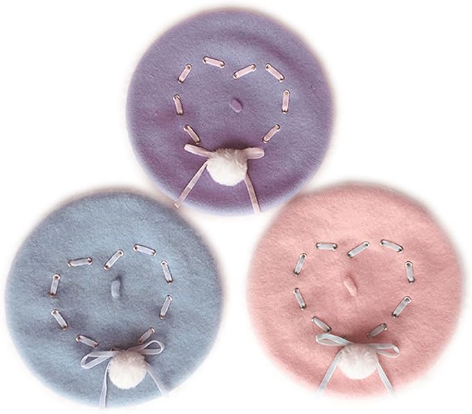 Amazon Lifestr ライフスター ゆめかわいい ハート ステッチ ベレー帽 パステルカラー マカロン ブルー オリジナルエコバッグセット ベレー帽 通販