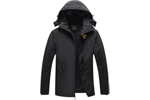 GIISAM Rain Jacket for Men, Mens Waterproof Raincoat Lightweight Rain Jackets Outdoor Rain Coat Windbreaker with Hood