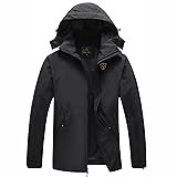 GIISAM Rain Jacket for Men, Mens Waterproof