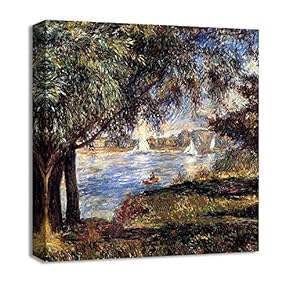 Canvas Wall Art Vase of Flowers by Pierre-Auguste Renoir Canvas Prints Home Artwork Decoration for Living Room,Bedroom - 12x12 inches