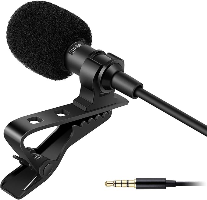 3.5mm Clip Microphone Collar Mic for YouTube and Amazon.in Electronics