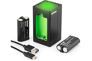 NiTHO Rechargeable Battery Packs and Charging Dock Compatible with Xbox Series X|S, Xbox One and Elite Controllers, Battery Charger Kit with LED Indicator and USB-C Cable