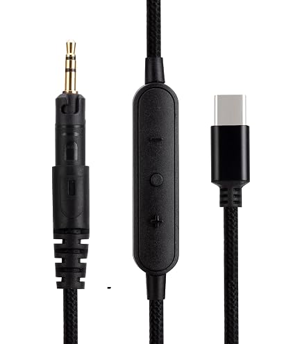 USB C Audio Cable Compatible with Audio Technica ATH-M50x ATH-M40x ATH-M70x ATH-M60X Headphone, Compatible with iPhone 17/17 Plus/17 Pro/16/16 Pro/16 Plus/15/15 Plus/15 Pro, Compatible with iPad 10th USB C Audio Cable Compatible with Audio Technica ATH-M50x ATH-M40x ATH-M70x ATH-M60X Headphone, Compatible with iPhone 17/17 Plus/17 Pro/16/16 Pro/16 Plus/15/15 Plus/15 Pro, Compatible with iPad 10th