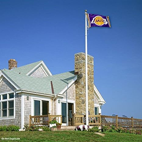 Amazon Com Wincraft Los Angeles Lakers Flag 3x5 Banner Sports Outdoors