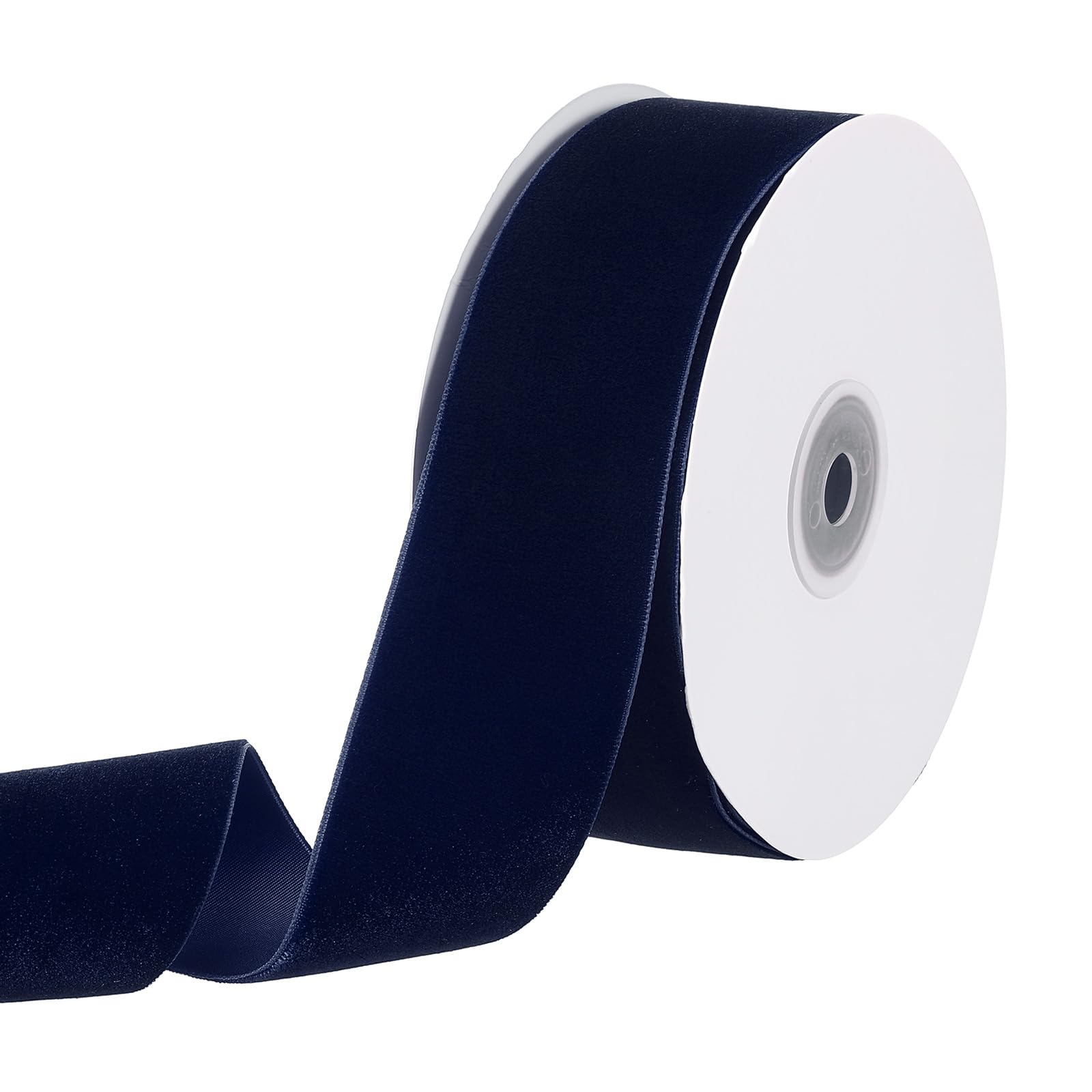 PATIKIL 1.5 Inch x 10 Yards Velvet Ribbons, Single Faced Vintage Velvet Ribbons Spool Perfect for Decor Gift DIY Wrapping Craft Wedding Hair Bow, Dark Blue