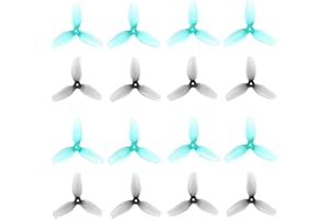 MEIVIFPV HQProp 16pcs 31mm 3-Blade Propellers Ultralight Whoop Props with 1mm Shaft Hole Compatible for 0702SE 23000KV Brushless Motor, Micro FPV Racing Drone Quadcopter