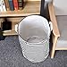Efivs Arts Fabric Foldable Household Storage bin Jumbo Round Laundry Basket Hamper Closet Storage (Black Strip)