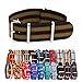Clockwork Synergy® Classic Nylon Nato watch straps bands (22mm, Black/Green/Red)