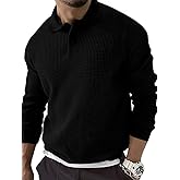 San paulo Men's Short Sleeve Solid Polo Shirt, Summer Fashion Golf Shirt XL A72HFHS Black