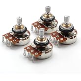Set of Four (4X) Bourns 500K SHORT Split Shaft Audio Taper Low Friction Potentiometers