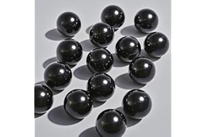 LAMBID 60 Counts Solid Nylon 50 Cal. Paintballs 50 Cal Rubber Balls Ammo for TR50/TP50/HDP50/HDR50 Reusable .50 Caliber Hard Plastic Projectiles for Self Defense