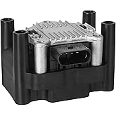 Ignition Coil Pack fit for L4 2.0L VW Jetta (99-15), Beetle Golf (98-01) | for 2.0 1999 2000 2001 2011 2012 2013 2014 2015 Jetta S Base, 1998 1999 2000 2001 VW Beetle Golf, 032905106E C1319 UF277