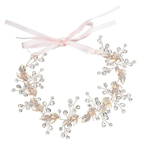 Buy Arroyo Wedding Dress Headband With Diamond Alloy Leaf Handmade