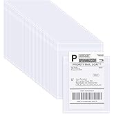 AZUREAL 100PCS Shipping Label Sleeves, 4.5" x 5.5" Packing Slip Pouches, Packing List Envelopes/Shipping Label Envelopes for Mailing, Packing List, Packaging, Protective Documents