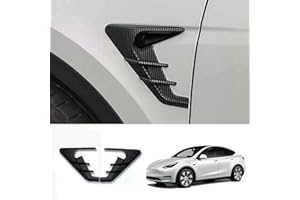 XTnueotr HW4.0 Side Camera Protection Cover for 2025 2024 Tesla Model Y Accessories, Turn Signal Cover fit for Model Y with HW4.0 (Model Y, Matt Carbon Fiber Pattern)