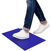 thumbnail image 2 of 4 Pack White Grip Construction Mats - 17x13 Basketball Shoe Pad - 30 Peel-Off Floor Sheets 2 of 13