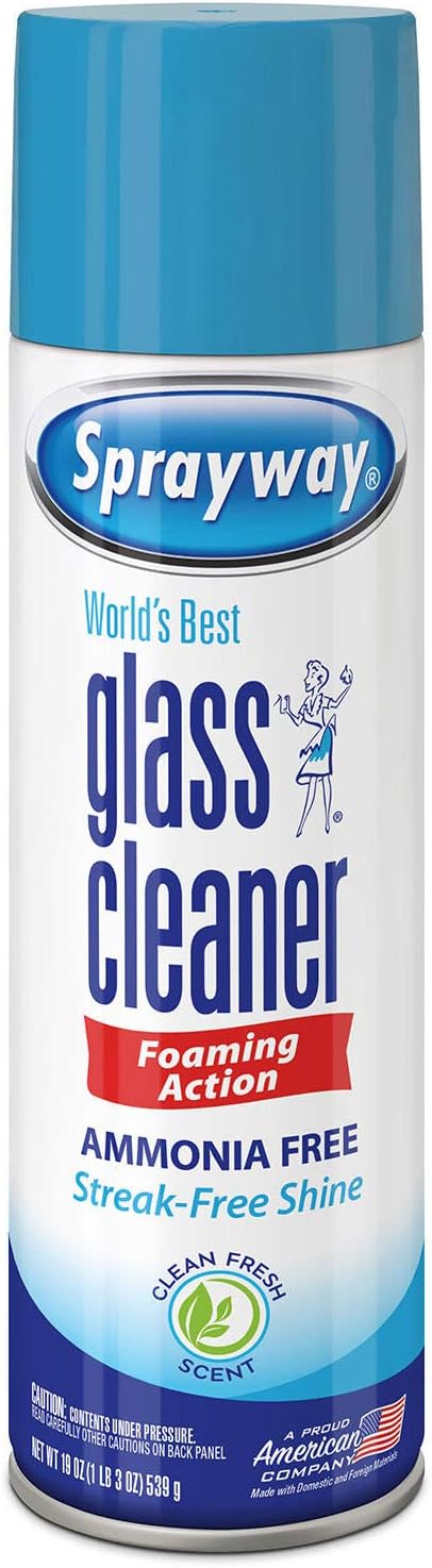 Sprayway Glass Cleaner Aerosol Spray, 19 oz, 4 Pack: Health & Personal Care