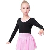 Daydance Kids Girl's Ballet Sweater Cardigan High Waist Ballet Warm Up for Leotards, Dress