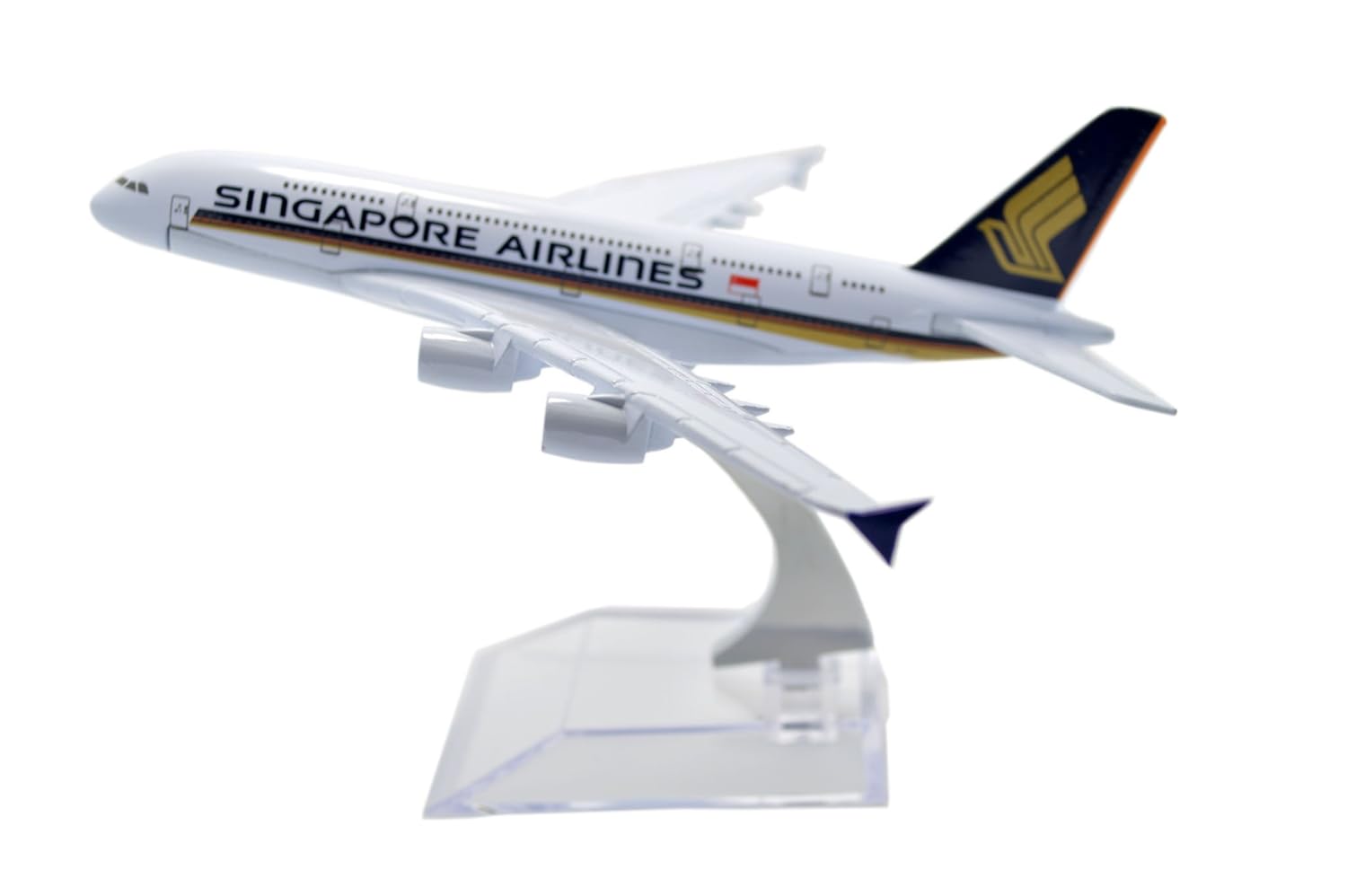 1400 16cm A380 Singapore Airlines Metal Airplane Model Plane Toy Plane