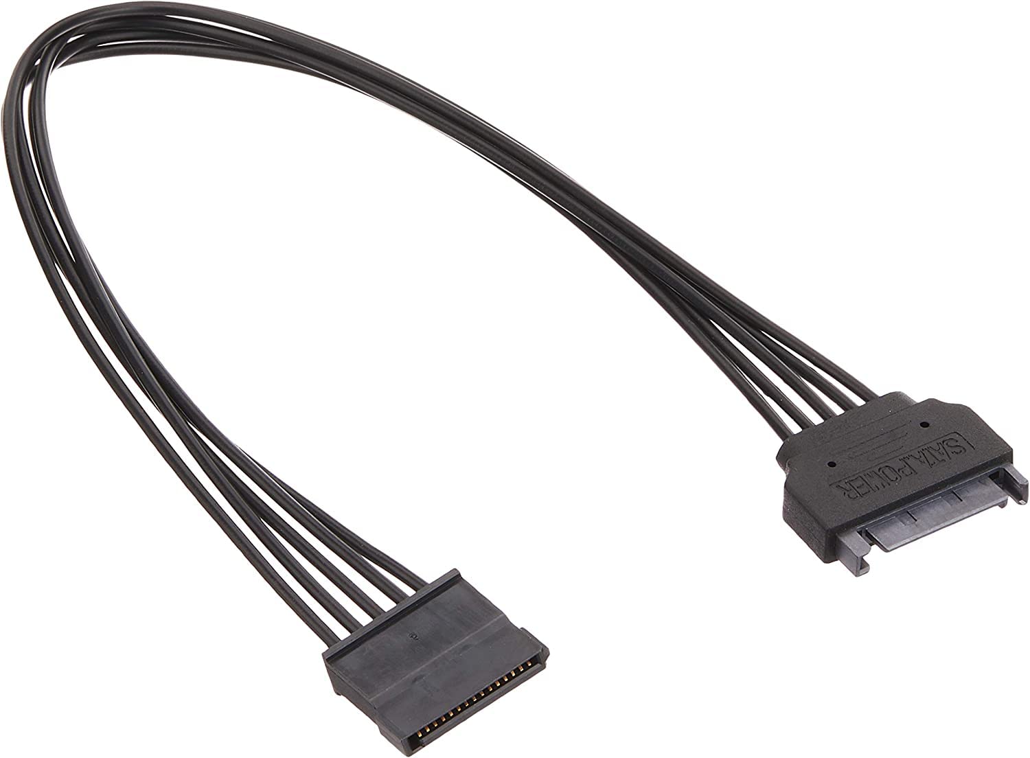 アイネックス シリアルATA用電源延長ケーブル 30cm ブラックの商品画像