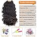 Wavy Senegalese Twist Crochet Braids 6packs/lot 14Inch 35Strands/Pack Synthetic Kanekalon Crochet Hair Curly Havana Mambo Twist Braiding Hair (14 Inch, 4#)