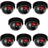 Kanayu 8 Pack Dummy Fake Camera CCTV Dome Fake