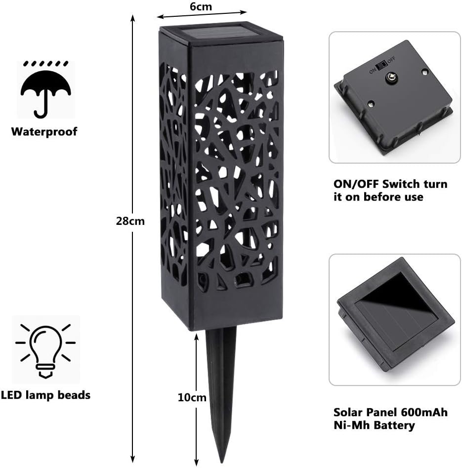 luz solar de cesped farolillos solares