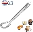 Yicare Fouet Cuisine à Spirale Cuillère Magique en INOX mèche Batteur à Main levée mousseur Foamer moussant crémeux Acier Inoxydable Mini-mélangeur Agitateur (argenté Yicare Fouet Cuisine à Spirale Cuillère Magique en INOX mèche Batteur à Main levée mousseur Foamer moussant crémeux Acier Inoxydable Mini-mélangeur Agitateur (argenté