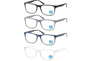 OLOMEE Blue Light Blocking Reading Glasses Men Large Oversized Square Readers Wide fit Cheaters for Men W/Big Head/Large Face
