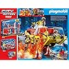 Playmobil 70557 City Action Fire Engine with Truck, Incl. Light and Sound Effects, for Children Ages 4 - 10