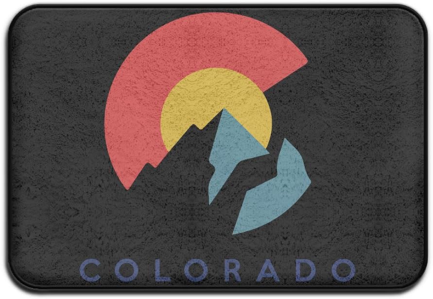Colorado Flag With Mountains Home Doormat Floor Mat 4060 Non-slip