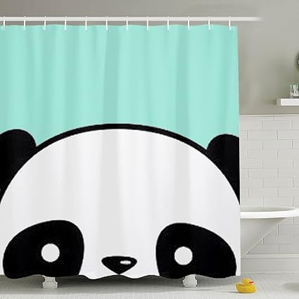 Amazon Com Bestsc Top Quality Mint Green Shower Curtains Cute