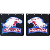 FUTAIHE Mud Flaps for Semi Trucks American Eagle PVC Tractor Trailer Heavy Duty Rubber Mudflaps Splash Guard, 24 x 24Inch, 2PCS