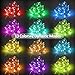 Abtong Led String Lights Battery Powered, 13 Colors Battery Fairy Lights with Remote Waterproof Firefly Twinkle Lights Sliver Cooper Wire Lights for Bedroom,Patio,Outdoor Garden, 5M/16.4ft