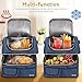 Janolia Insulated Lunch Bag, Extra Large Hard liner Meal Prep Bag, 6 Hours Insulation Time Lunch Bag Cooler Heater for Kids Women Adults Men Boys, Ideal for Travel, Hiking, School, Office