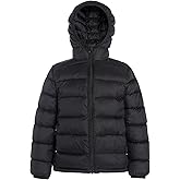 Hooded Puffer Jackets for Boys and Girls – Lightweight and Packable – Autumn and Winter Coat, Warm and Comfy